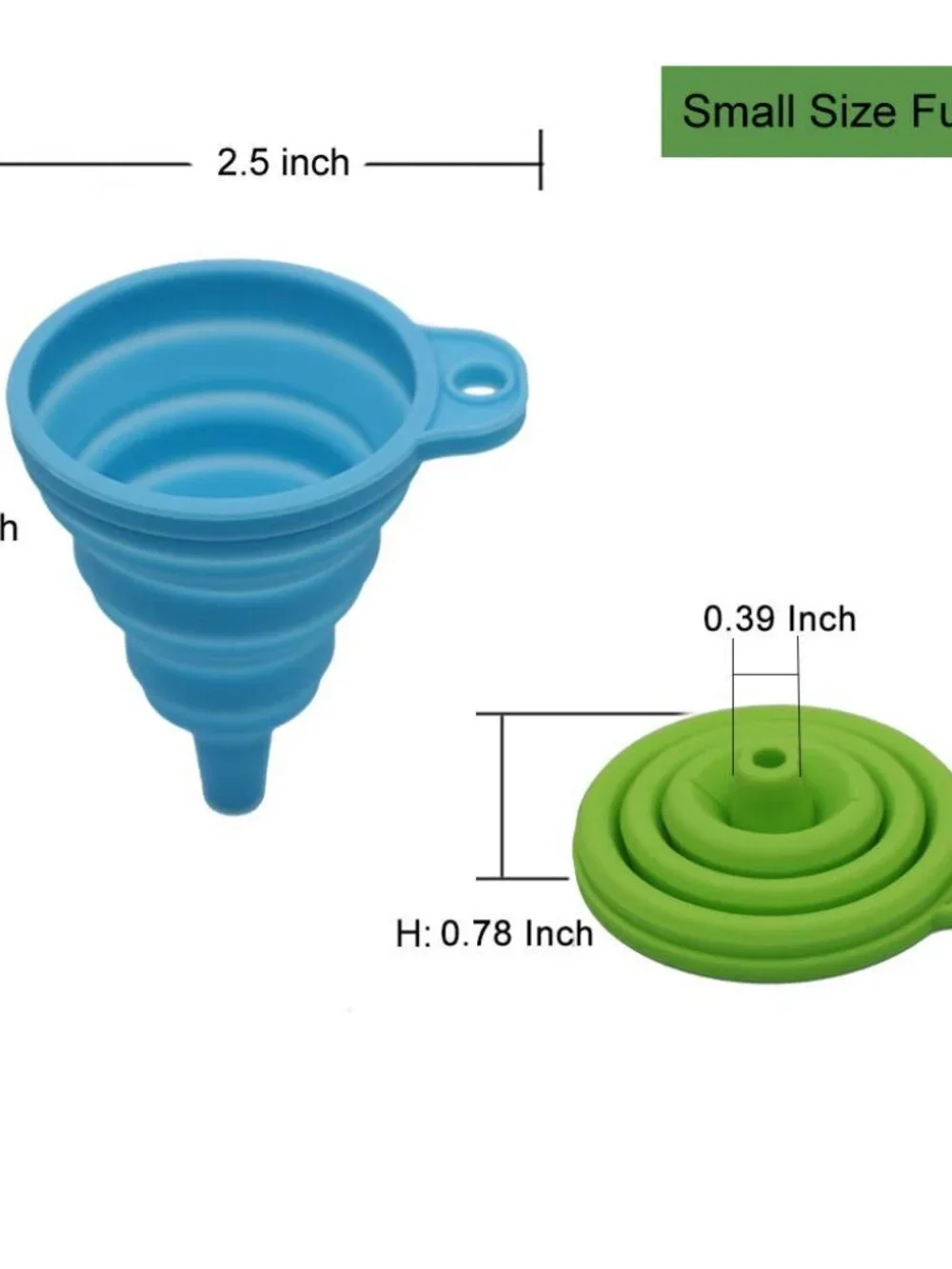 KongNai Kitchen Funnel Set 4 Pack, Small and Large, Kitchen Gadgets Accessories